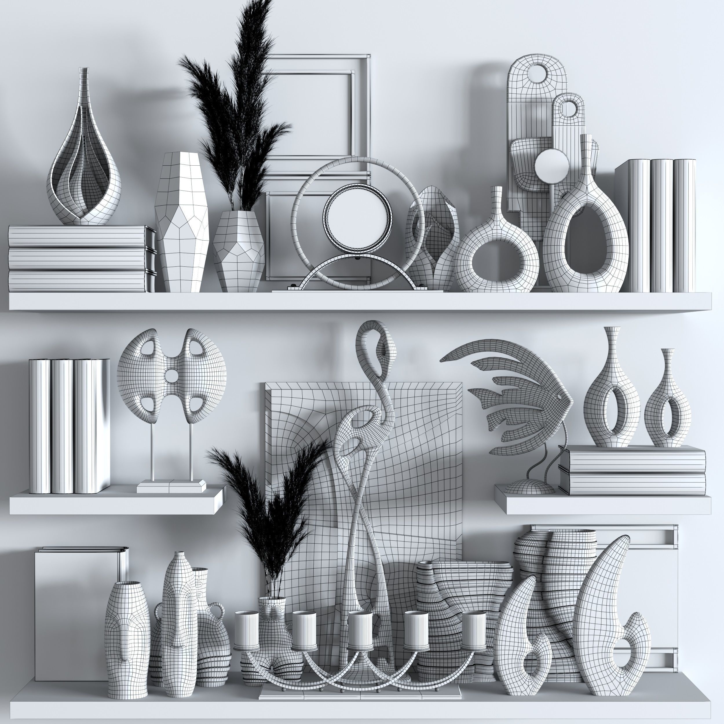 decorative set 02 3D model_3