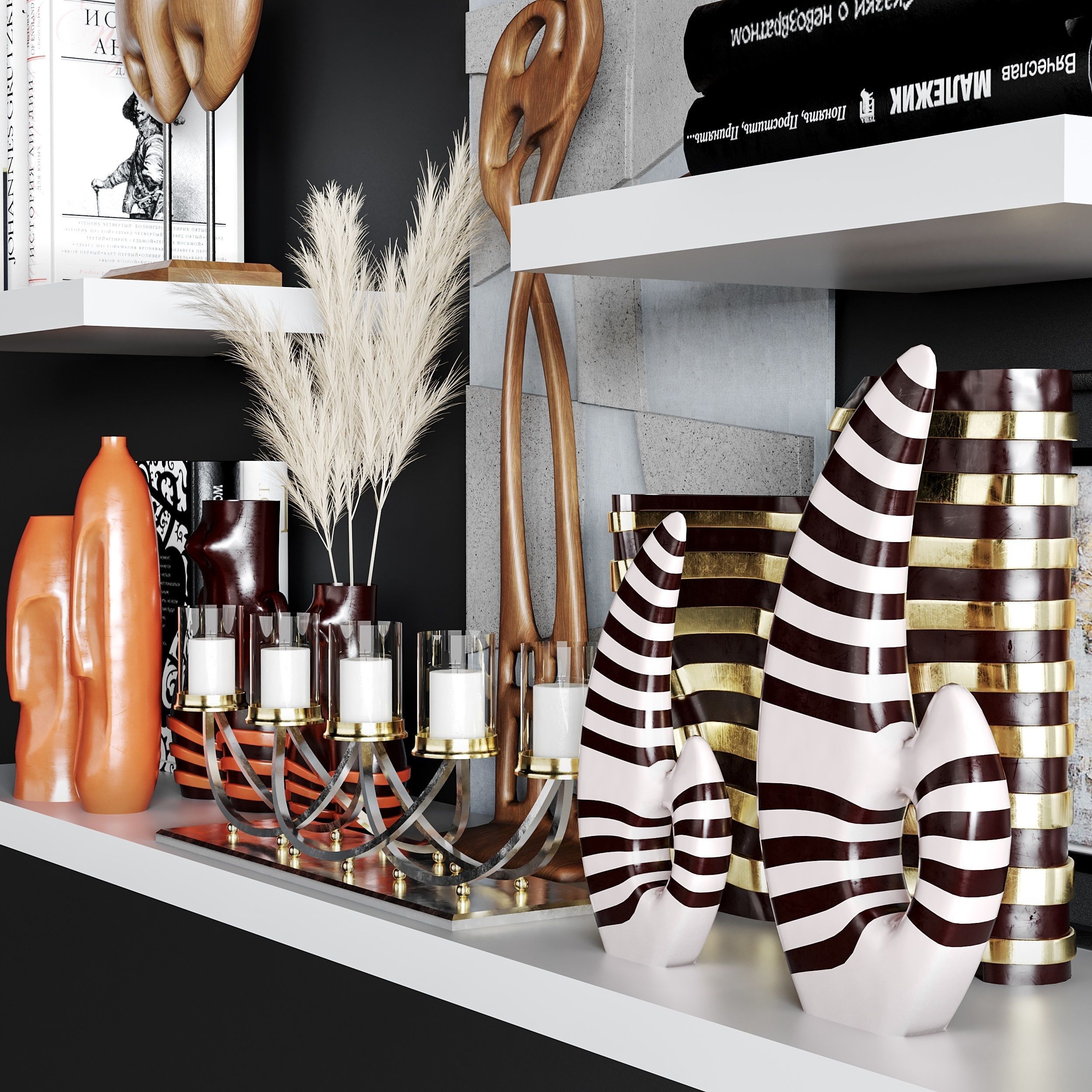 decorative set 02 3D model_1