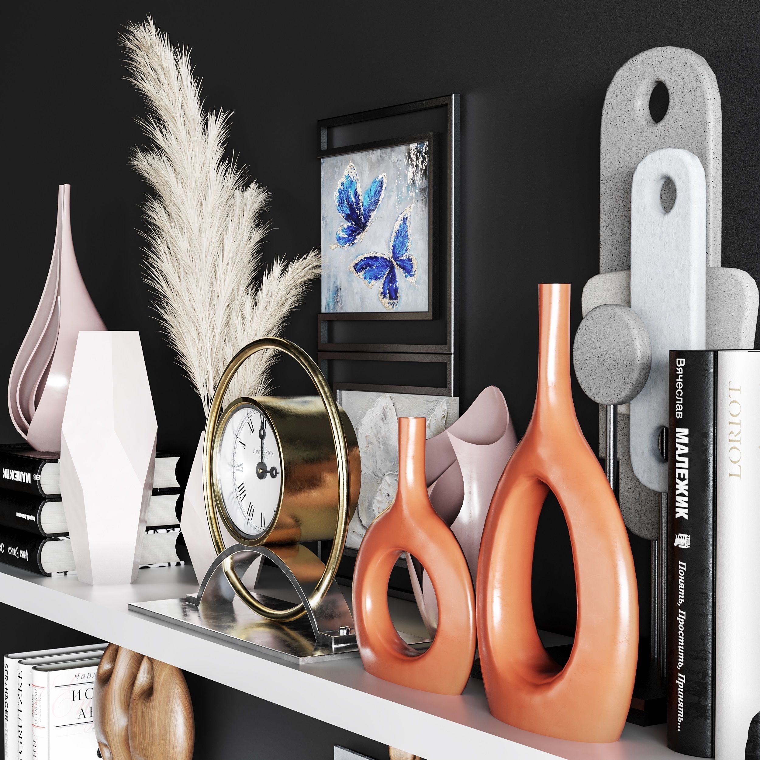 decorative set 02 3D model_2