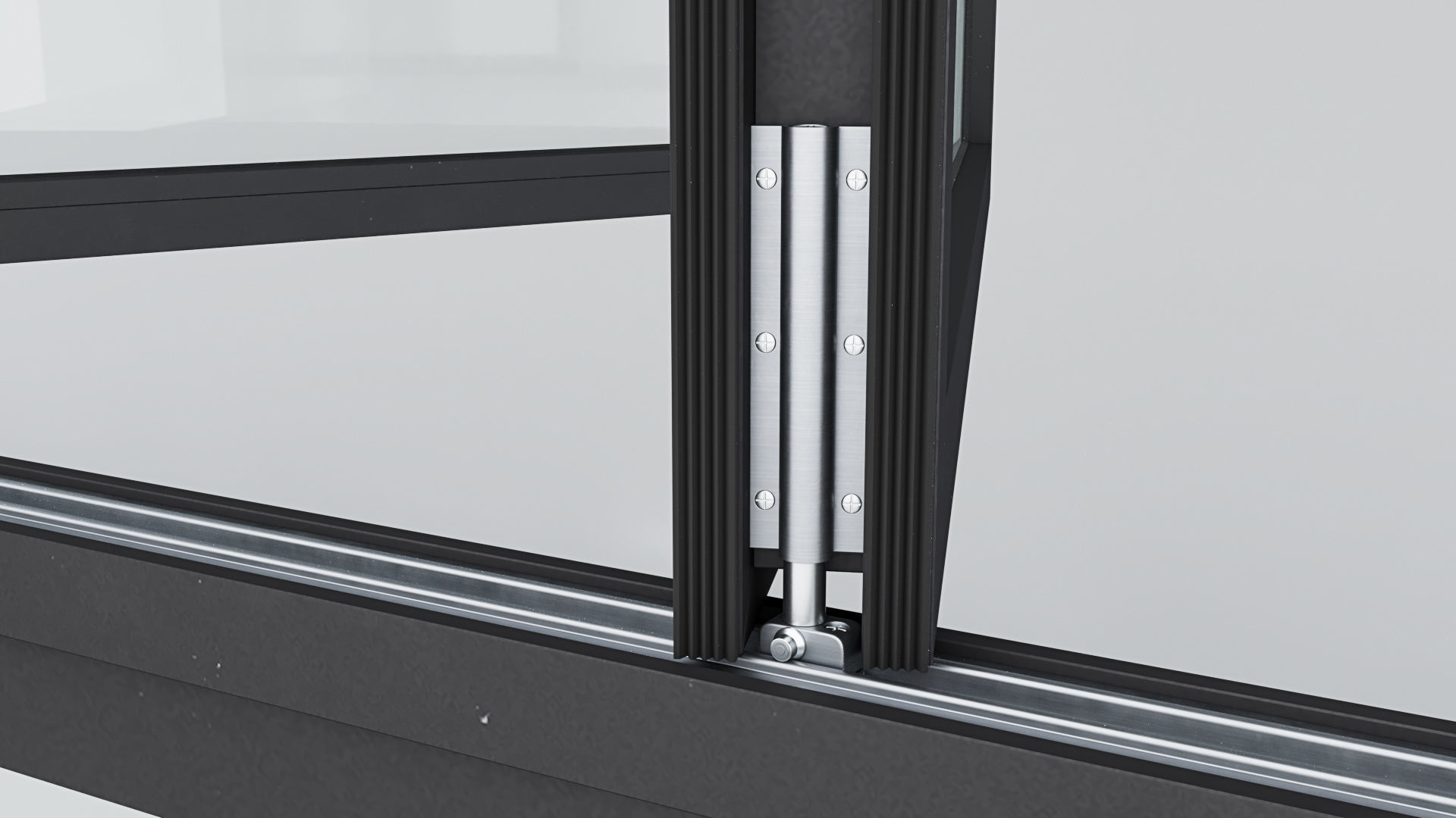 Aluminium window 16 3D model_4