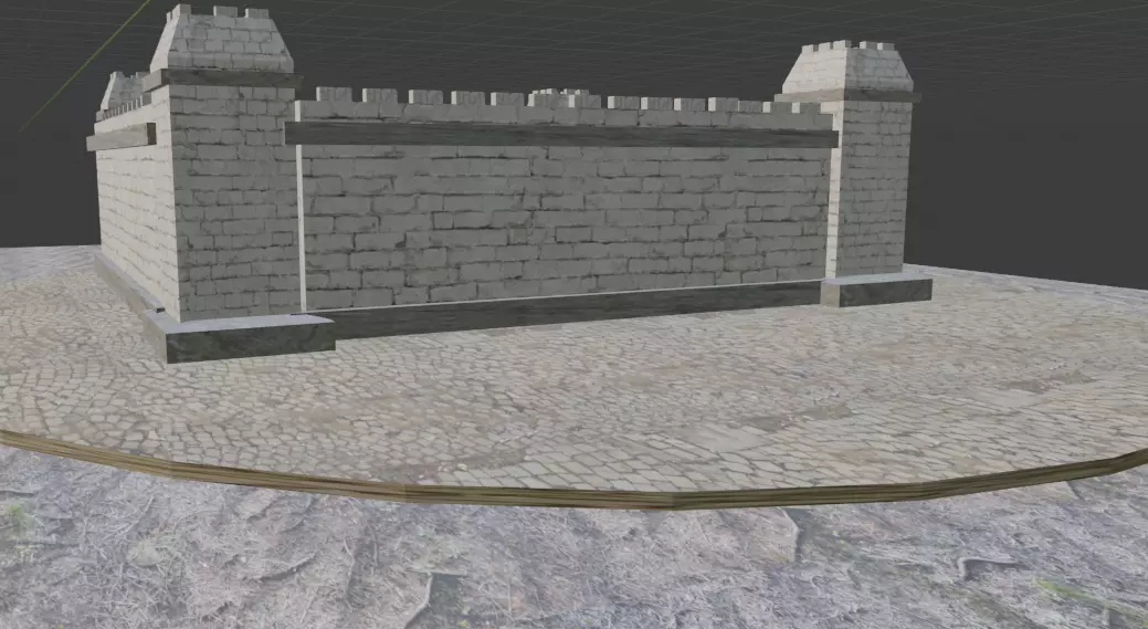 Fortress wall Free 3D print model