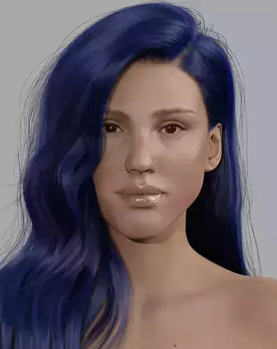Jessica Alba Daz Genesis 8v1 female head morph