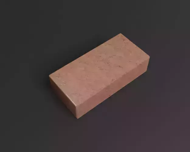 Red brick Lowpoly pack of bricks blocks low-poly