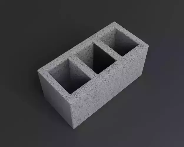 Cinder block Lowpoly pack of bricks blocks low-poly