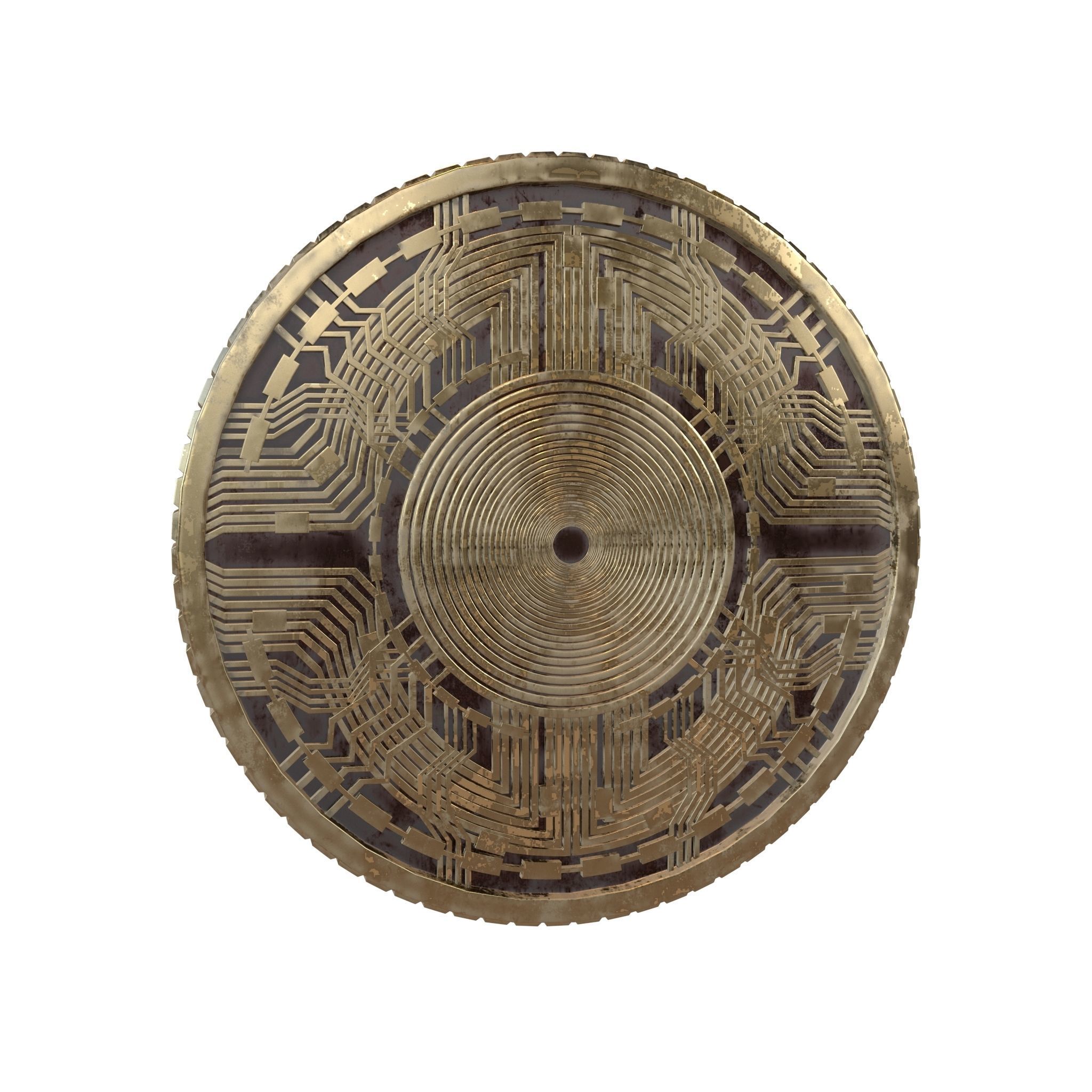 Amp Coin v7 005 3D model_1