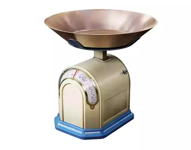 Retro used kitchen Scales  weight 6 color vintage da1