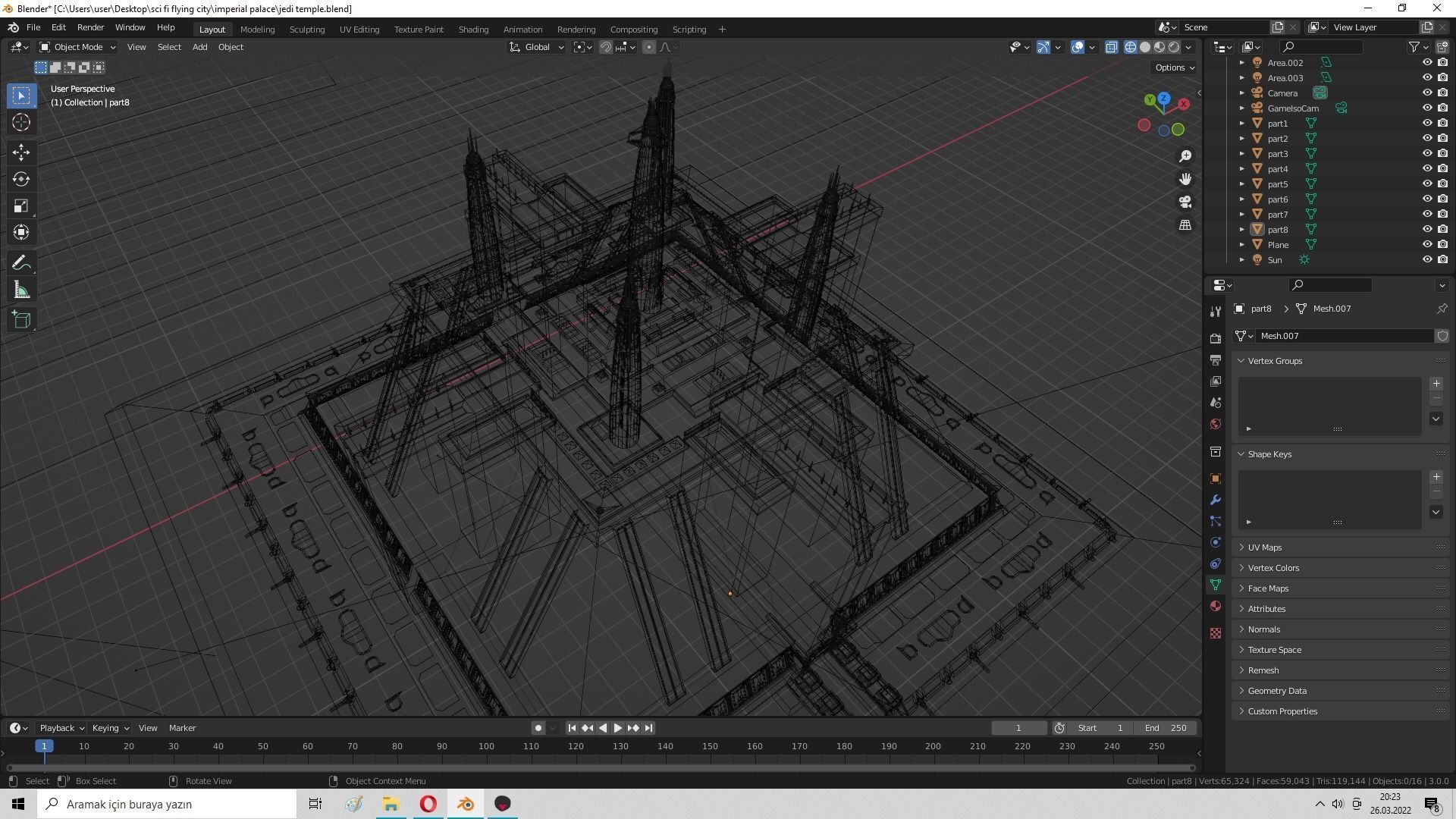 Imperial Palace - Jedi Temple - Star Wars Low-poly 3D model_38