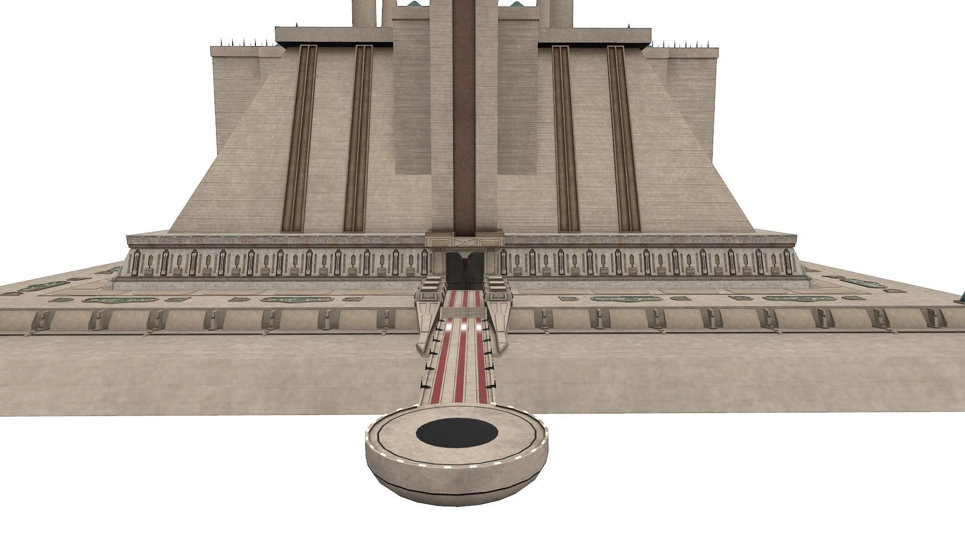 Imperial Palace - Jedi Temple - Star Wars Low-poly 3D model_5