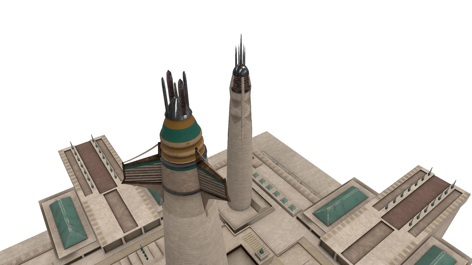 Imperial Palace - Jedi Temple - Star Wars Low-poly 3D model_13