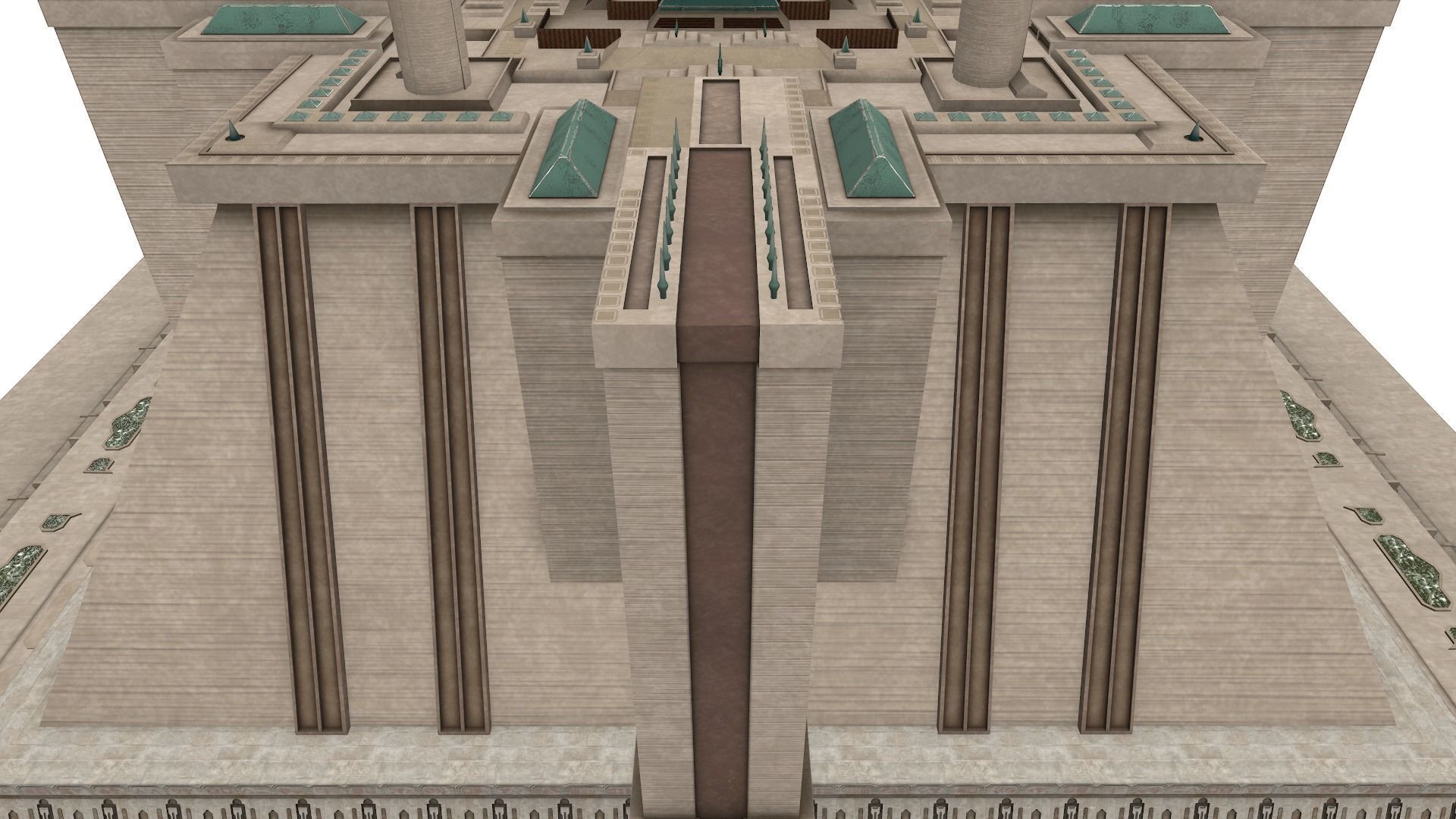Imperial Palace - Jedi Temple - Star Wars Low-poly 3D model_9