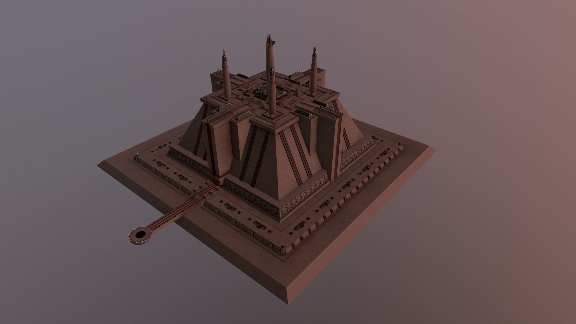 Imperial Palace - Jedi Temple - Star Wars Low-poly 3D model_16
