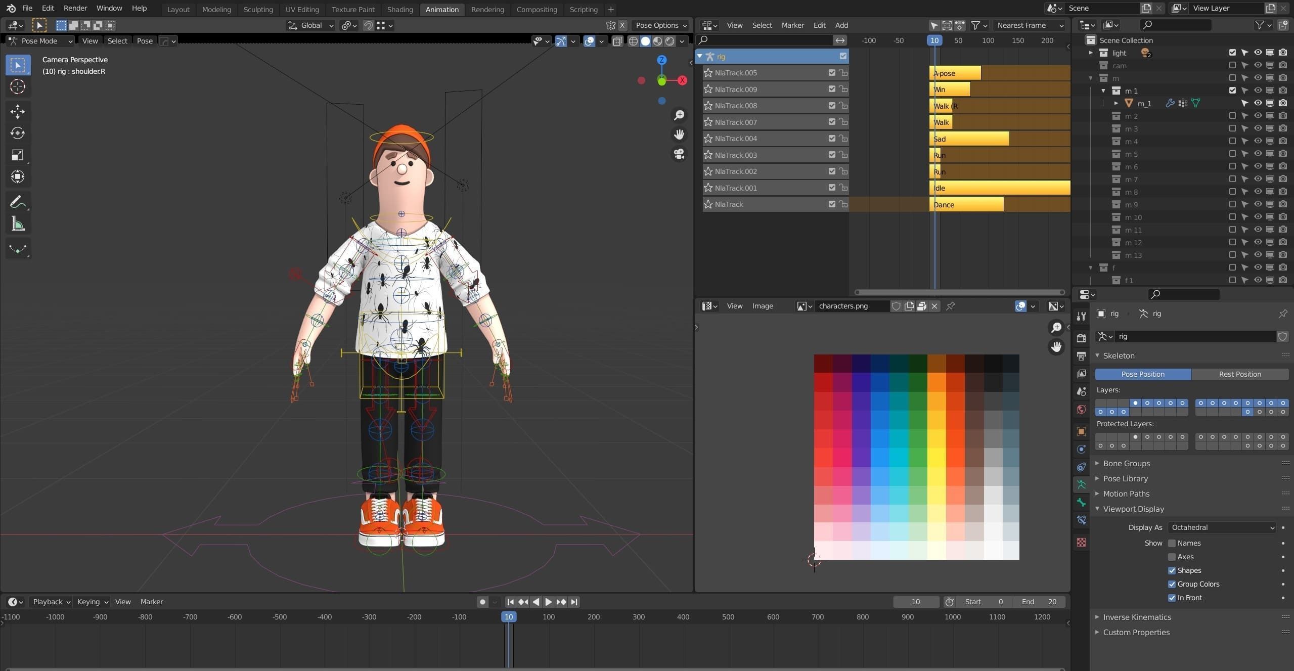 Cartoon Characters 4 Low-poly 3D model_20