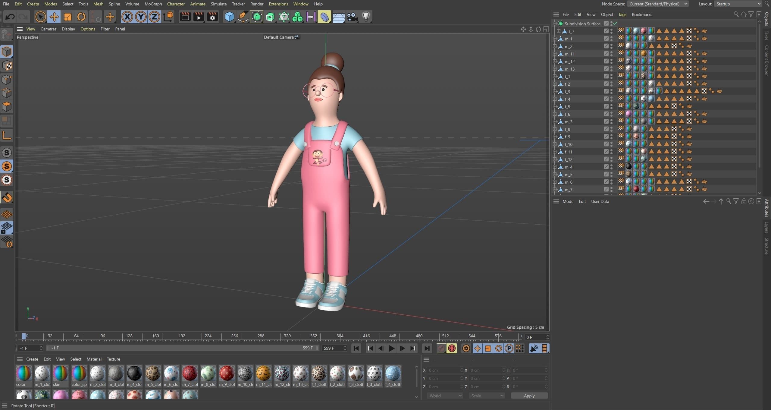 Cartoon Characters 4 Low-poly 3D model_22
