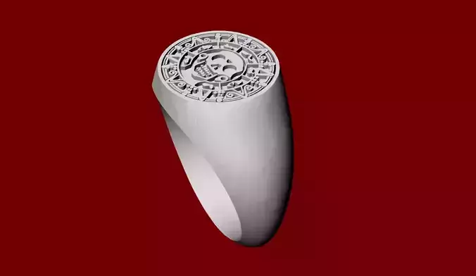 Pirate Coin Ring 3D print model