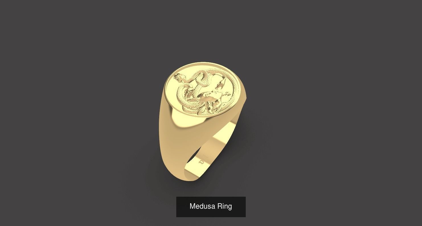 MYTOLOGICAL RINGS 3D Model Collection_4
