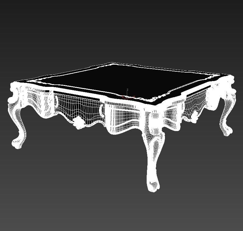 Table models with the same classic pattern style  3D print model_1