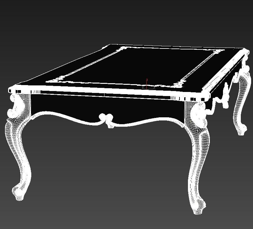 Table models with the same classic pattern style  3D print model_5