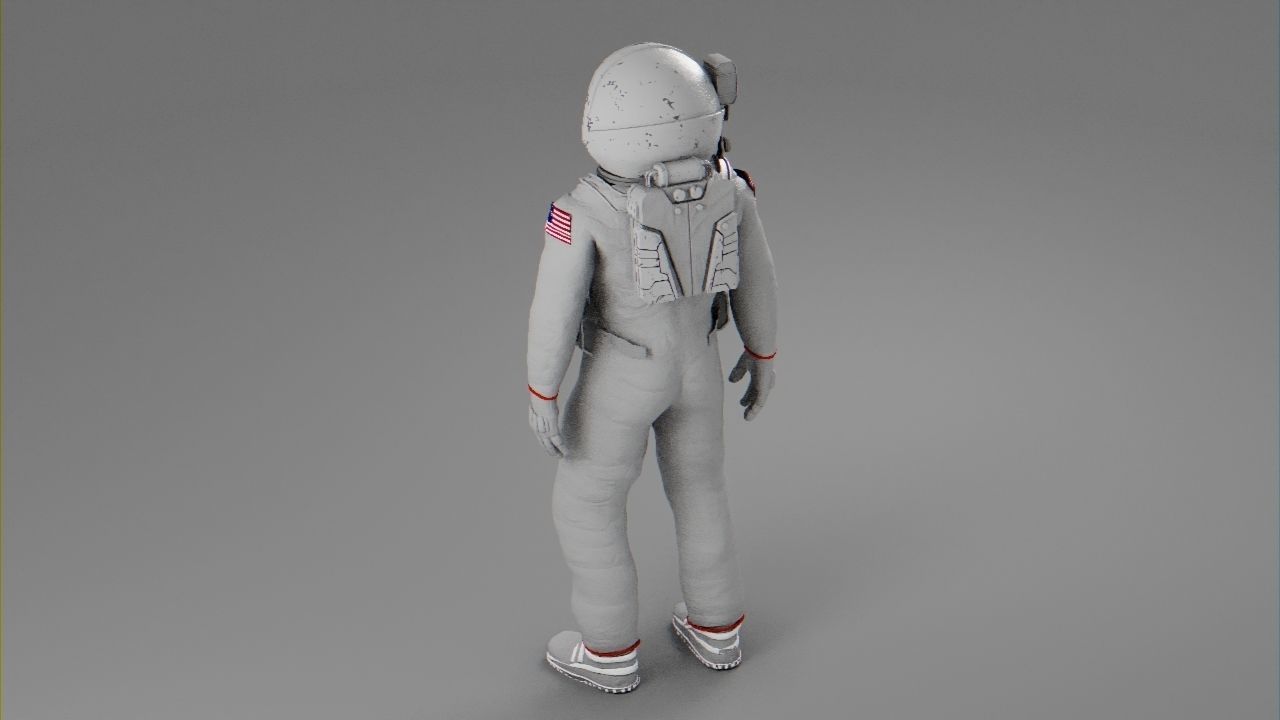 Astronaut  rigged character 3D model_1