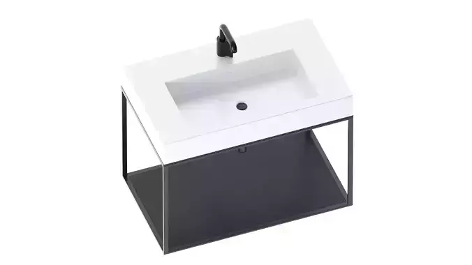 Cosmic THE GRID EVO Bath Furniture 3D model