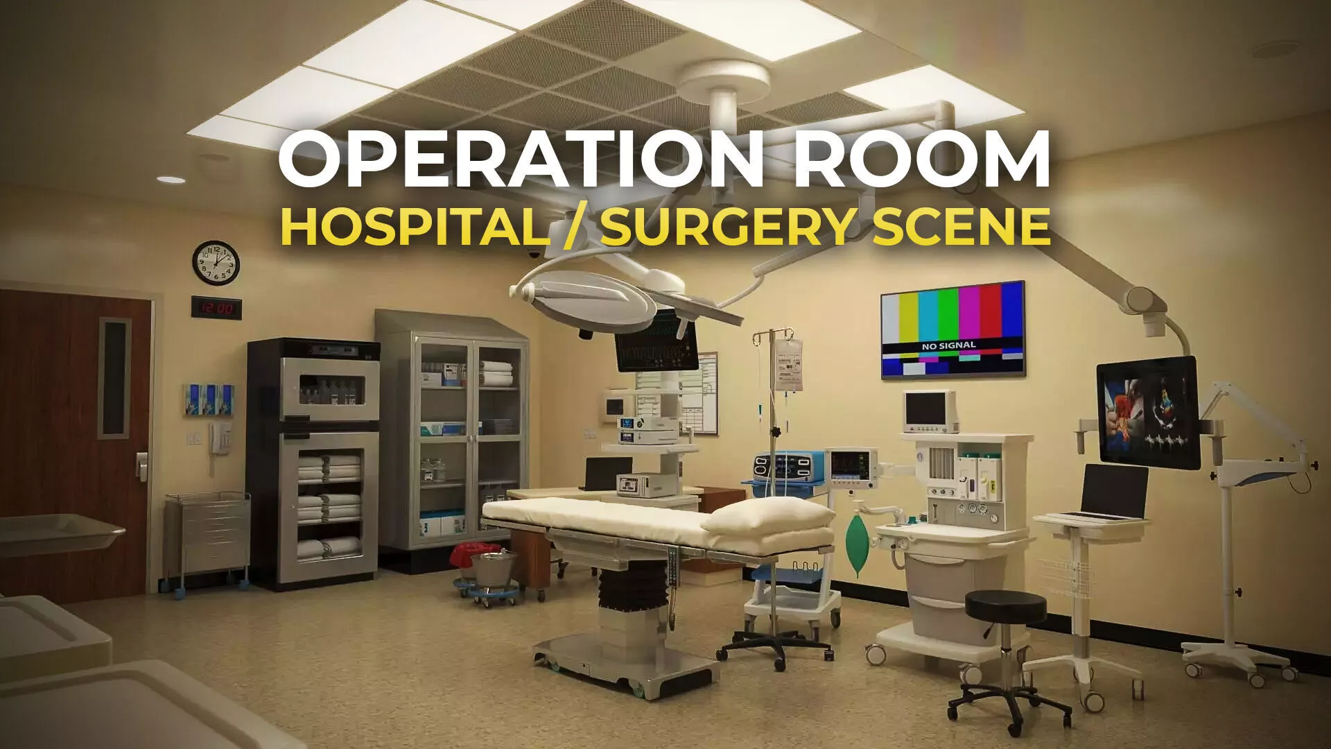 Operating Room Low-poly 3D model