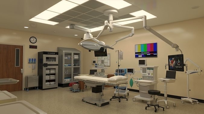 Operating Room Low-poly 3D model