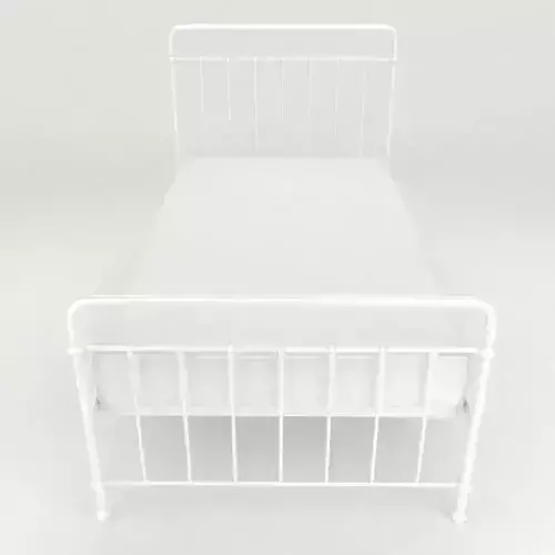 Hospital patient bed 3d model