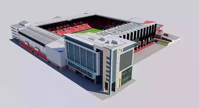 Bramall Lane Stadium - Sheffield England 3D model