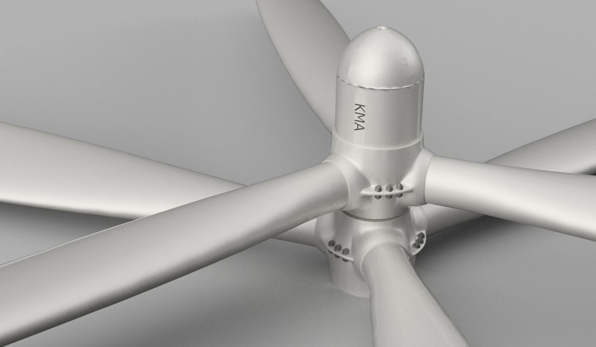 mechanical Fan 3 UAV drone propeller 3D model_3