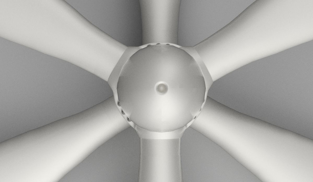 mechanical Fan 3 UAV drone propeller 3D model_2