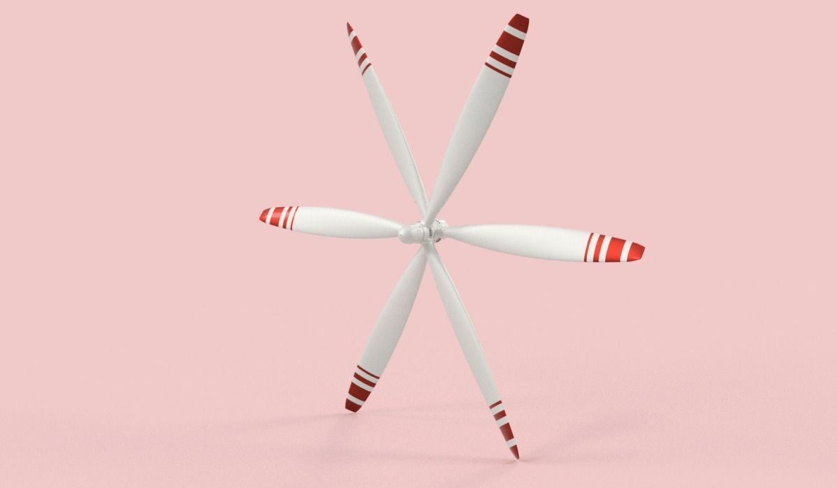 mechanical Fan 3 UAV drone propeller 3D model_9