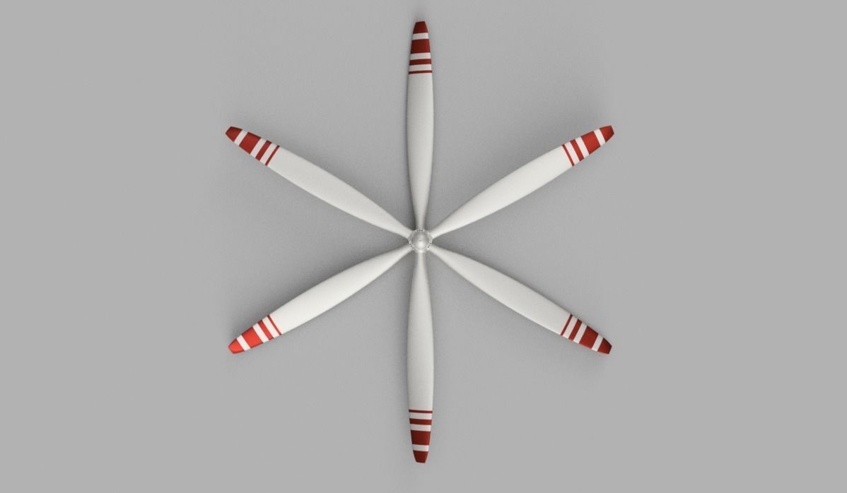 mechanical Fan 3 UAV drone propeller 3D model_1