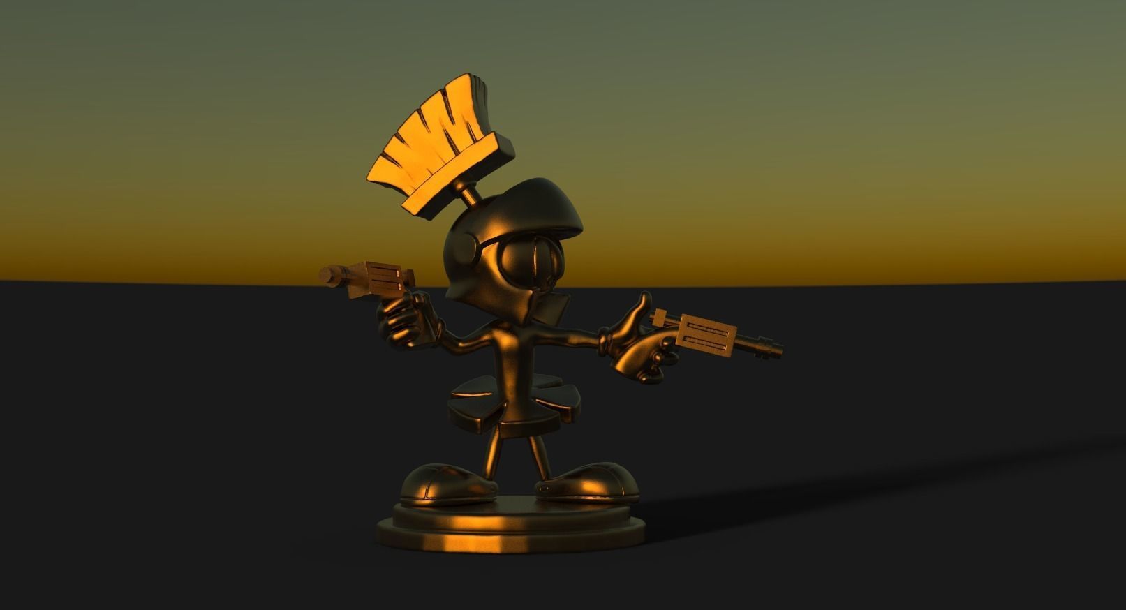 Marvin the Martian  3D print model_2