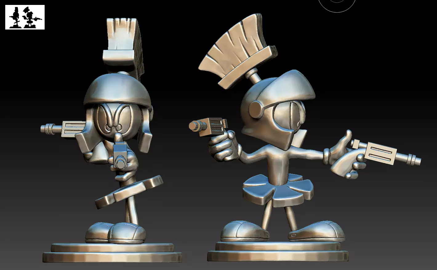 Marvin the Martian  3D print model_0