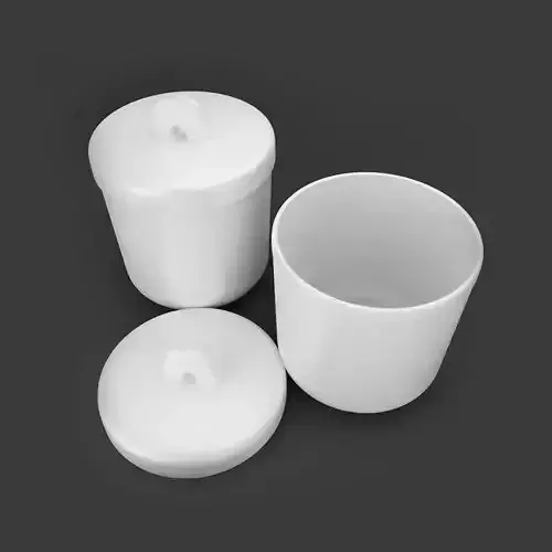 Crucible 3d model plastic container 3D model