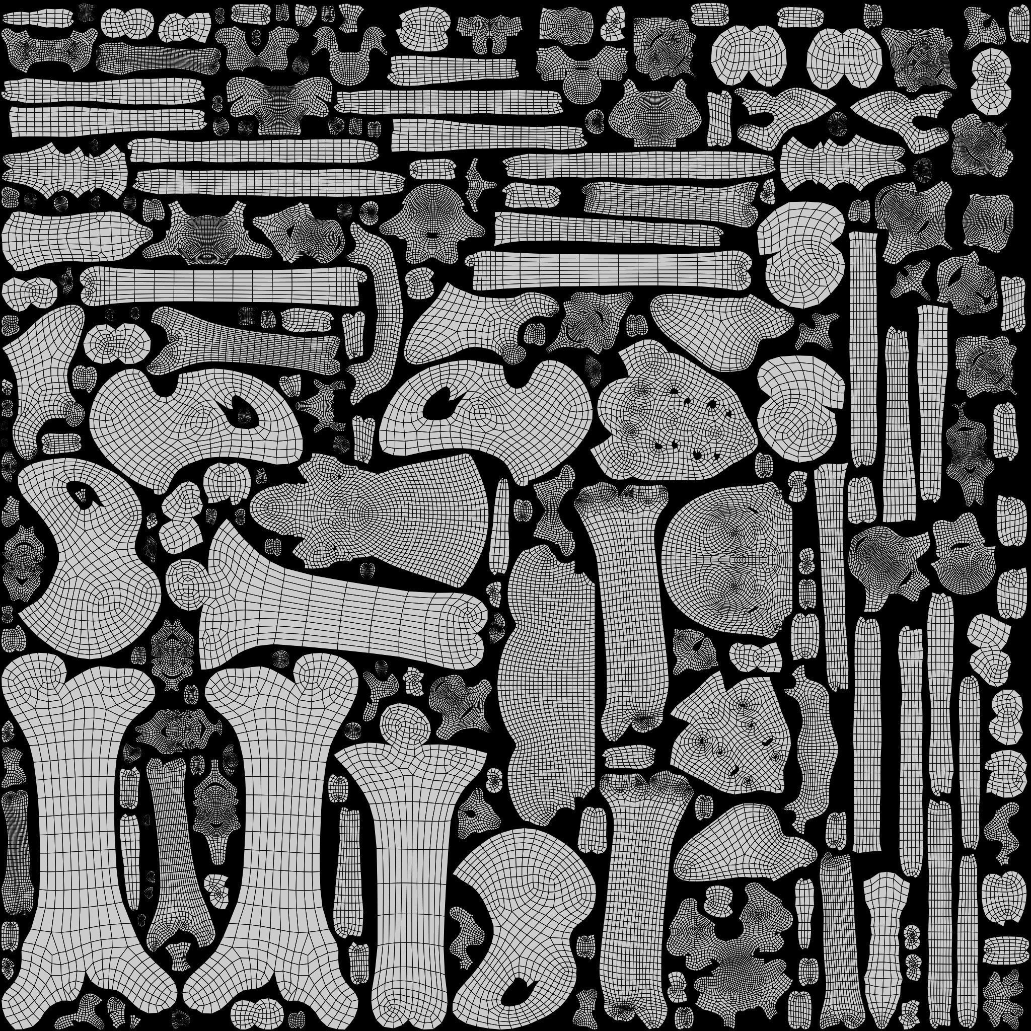 Female Ecorche - Skin Musculature Skeleton Low-poly 3D model_21