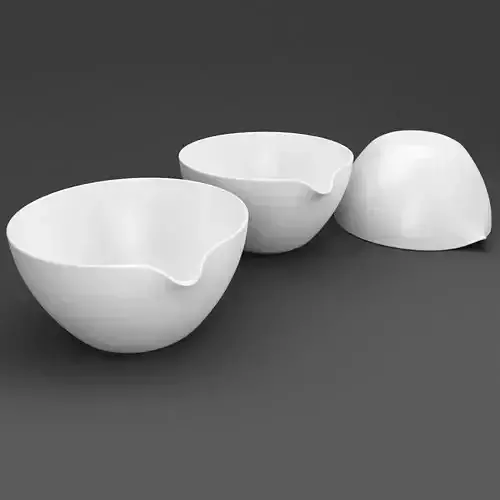 Evaporating dish 3d model 