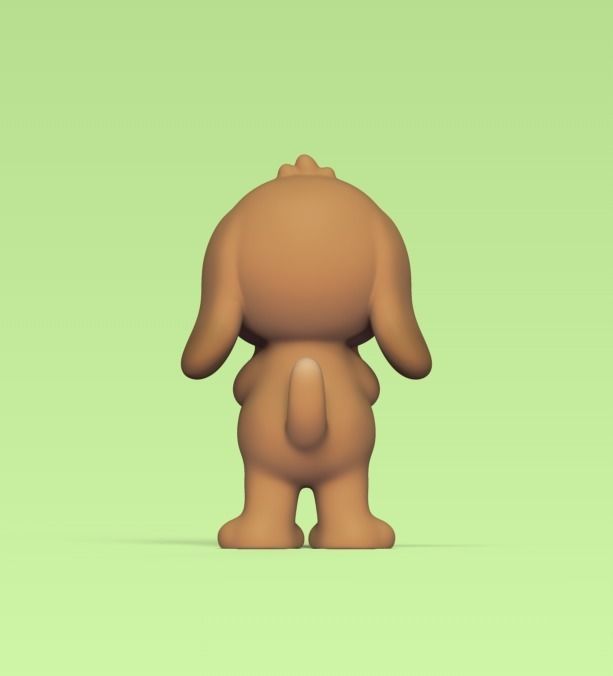 Surprised Dog 3D print model_2