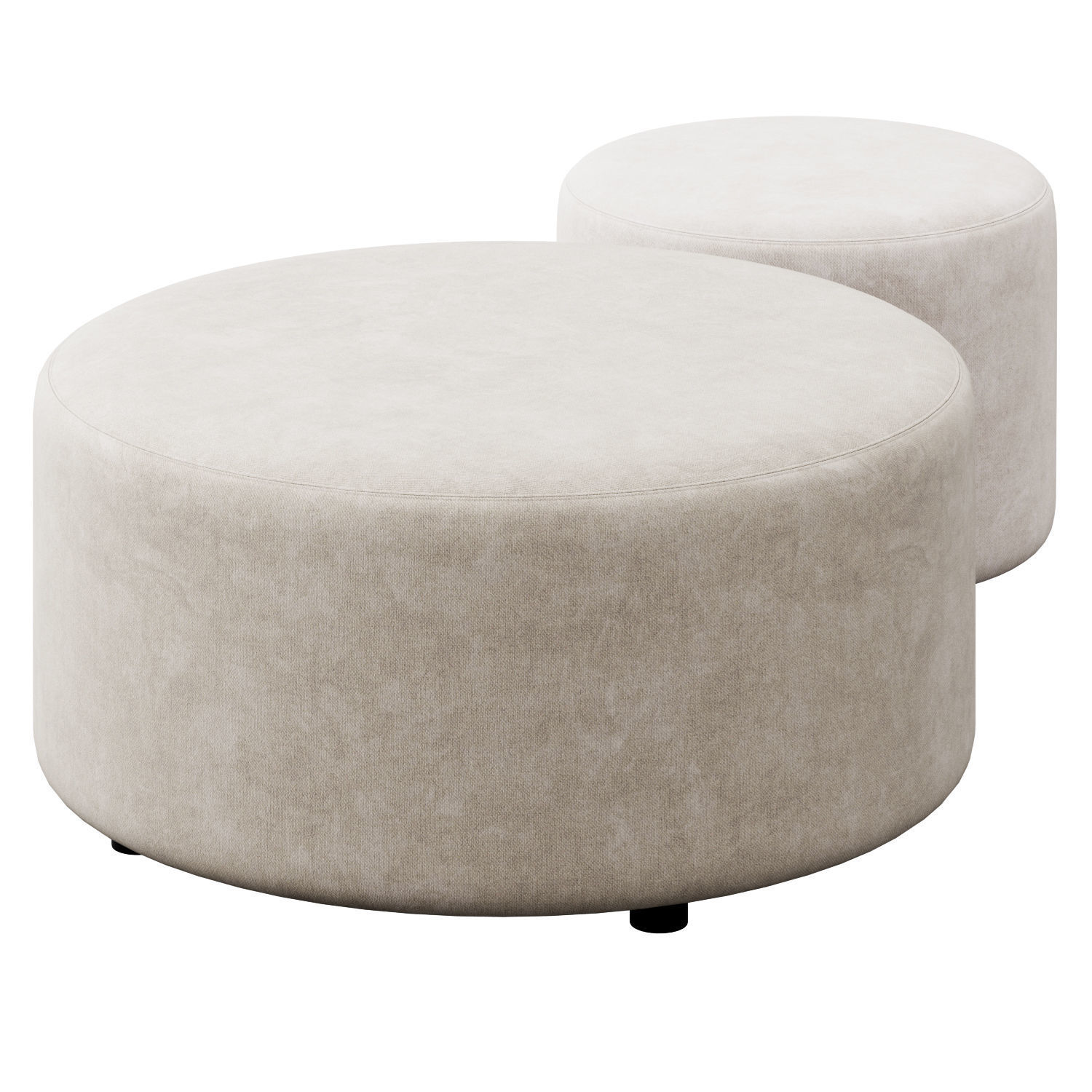 Block Party Round Ottoman by Poppin 3D model_4