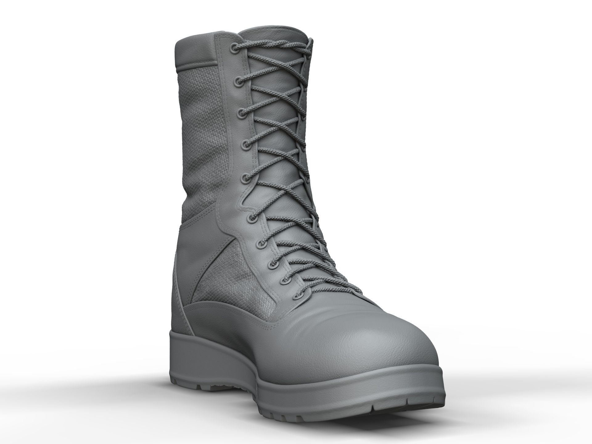 Army Boots - High Poly 3D model_13