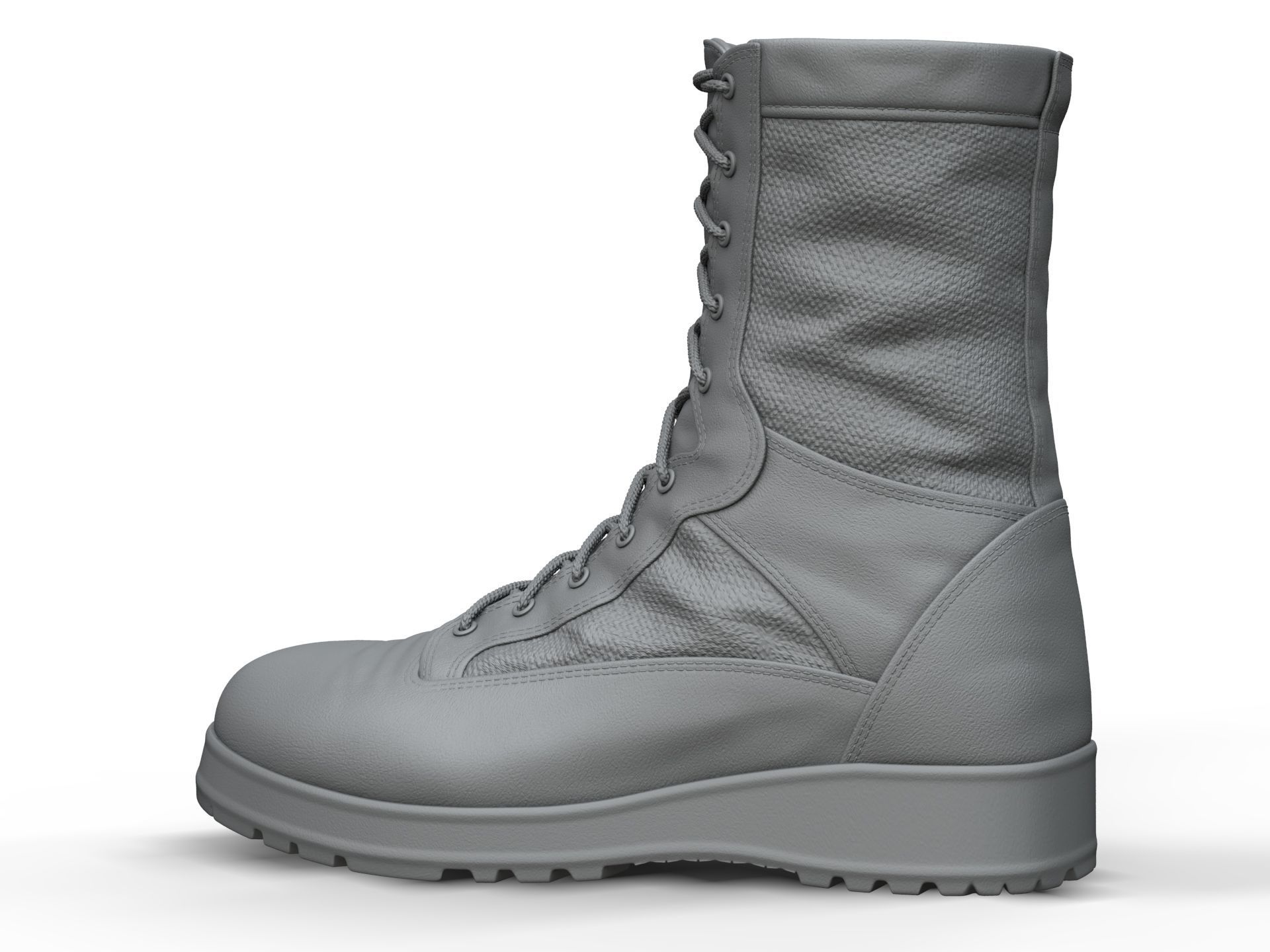 Army Boots - High Poly 3D model_3