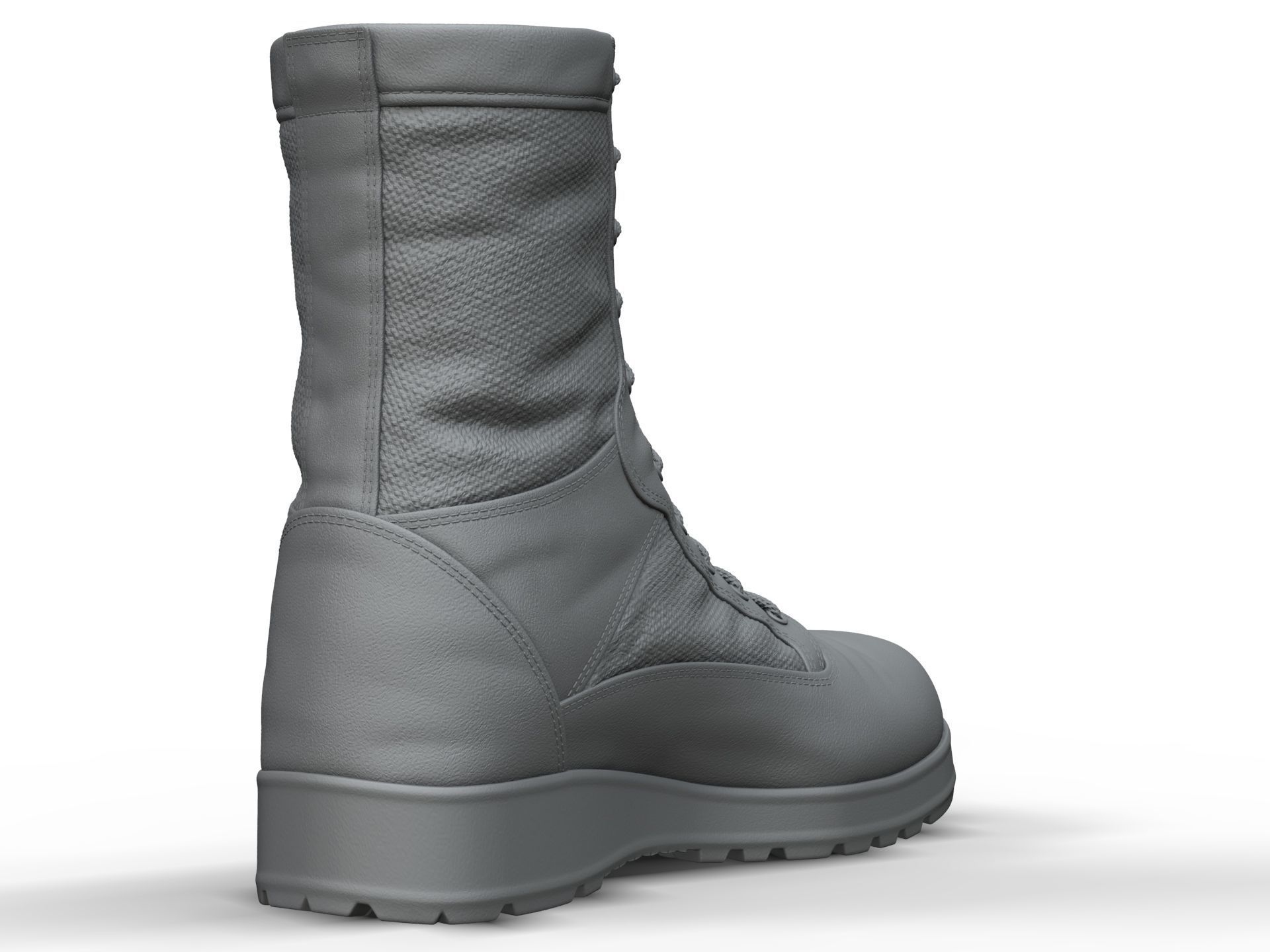 Army Boots - High Poly 3D model_8