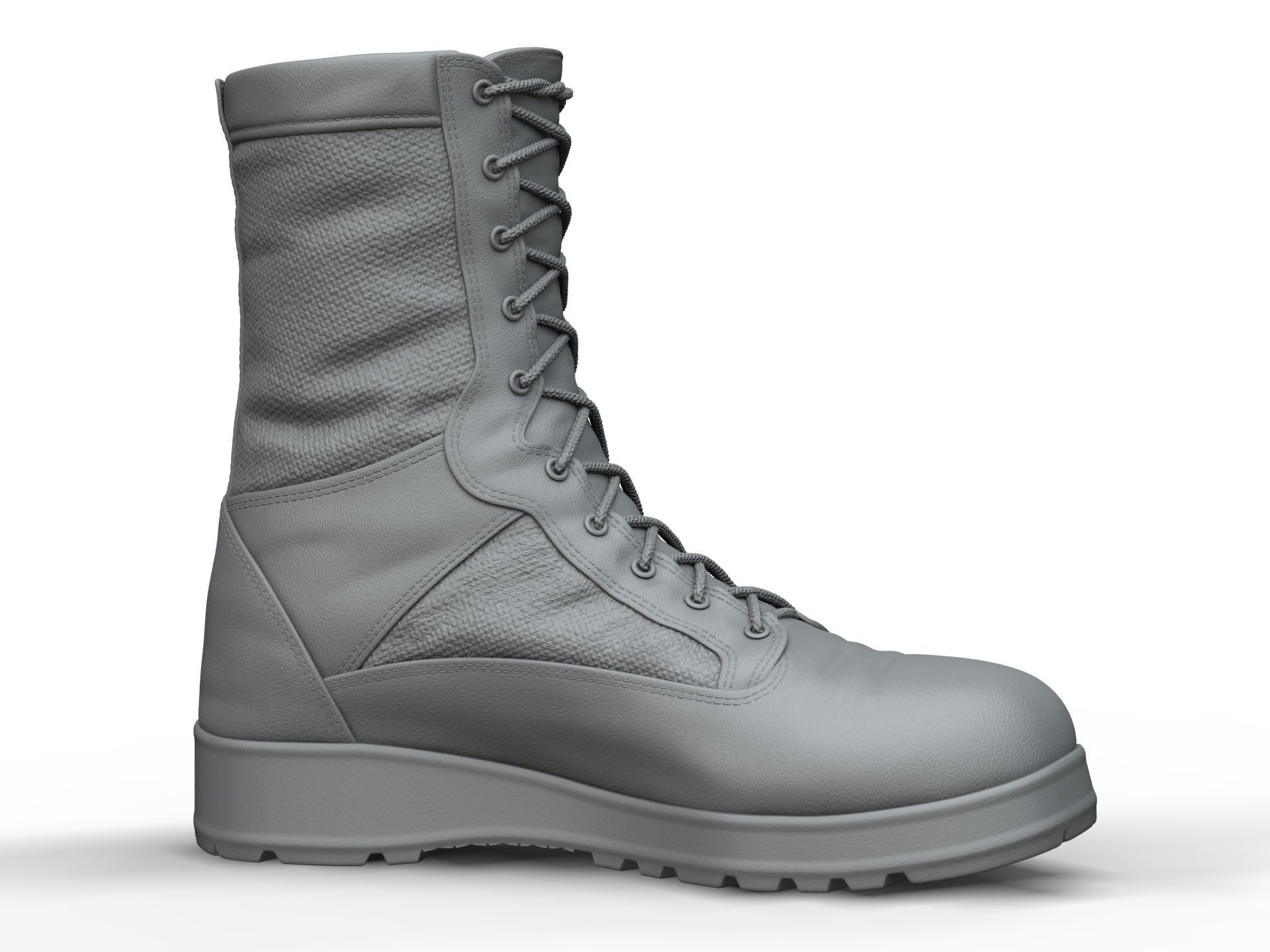 Army Boots - High Poly 3D model_11