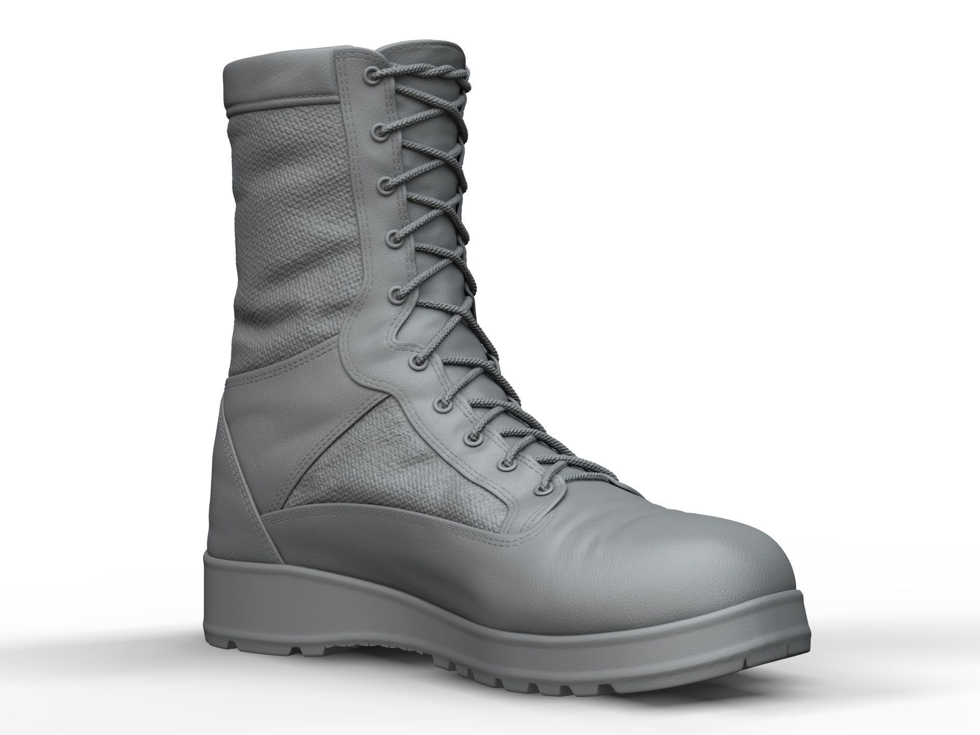 Army Boots - High Poly 3D model_12