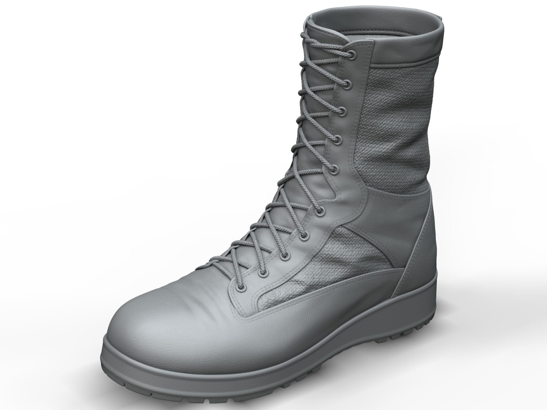 Army Boots - High Poly 3D model_17