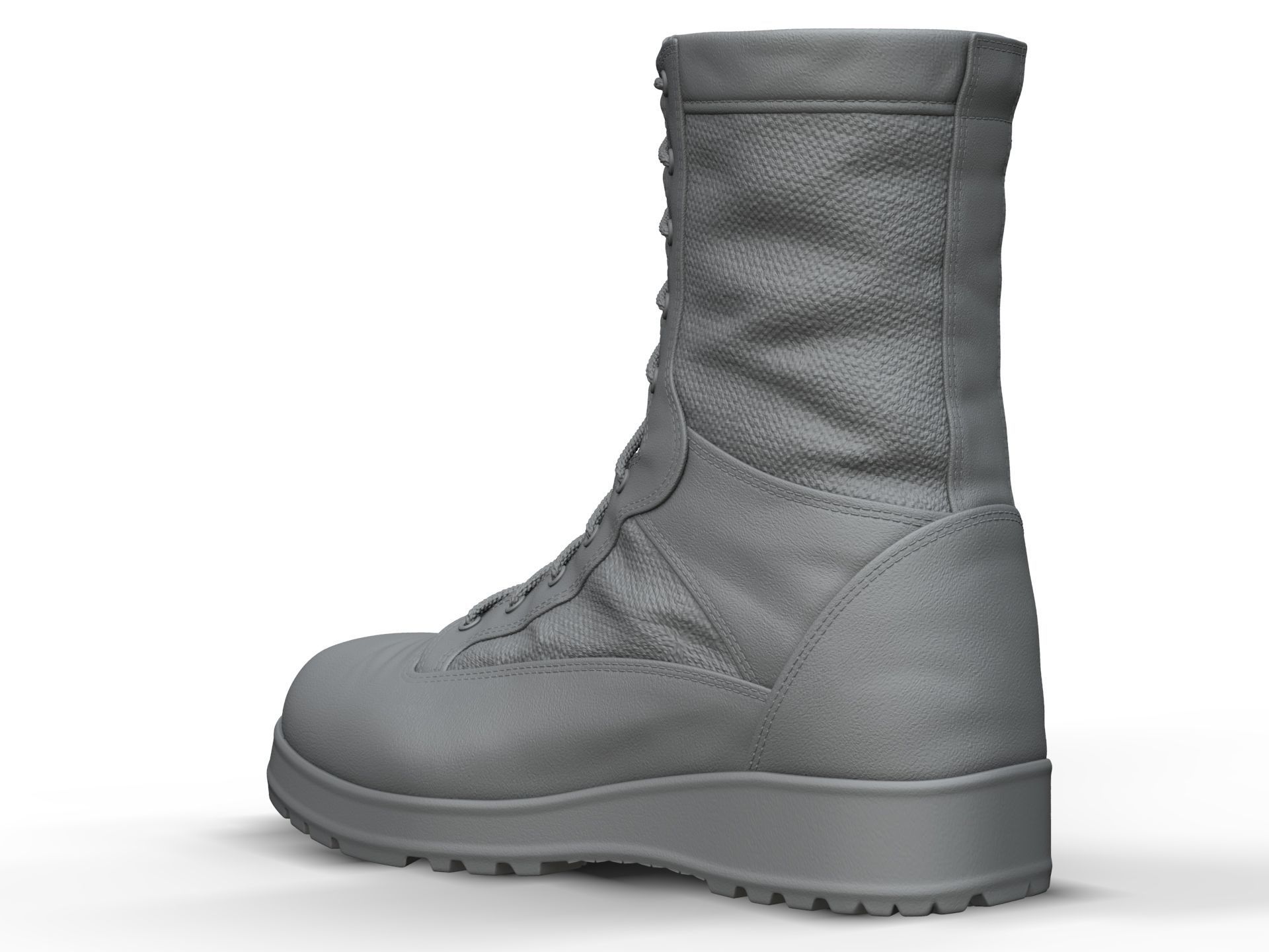 Army Boots - High Poly 3D model_4
