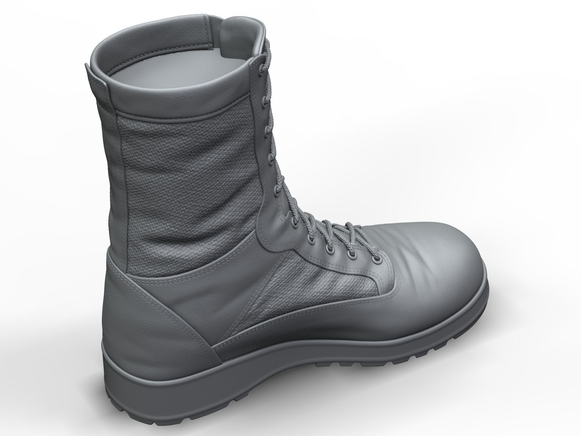Army Boots - High Poly 3D model_18