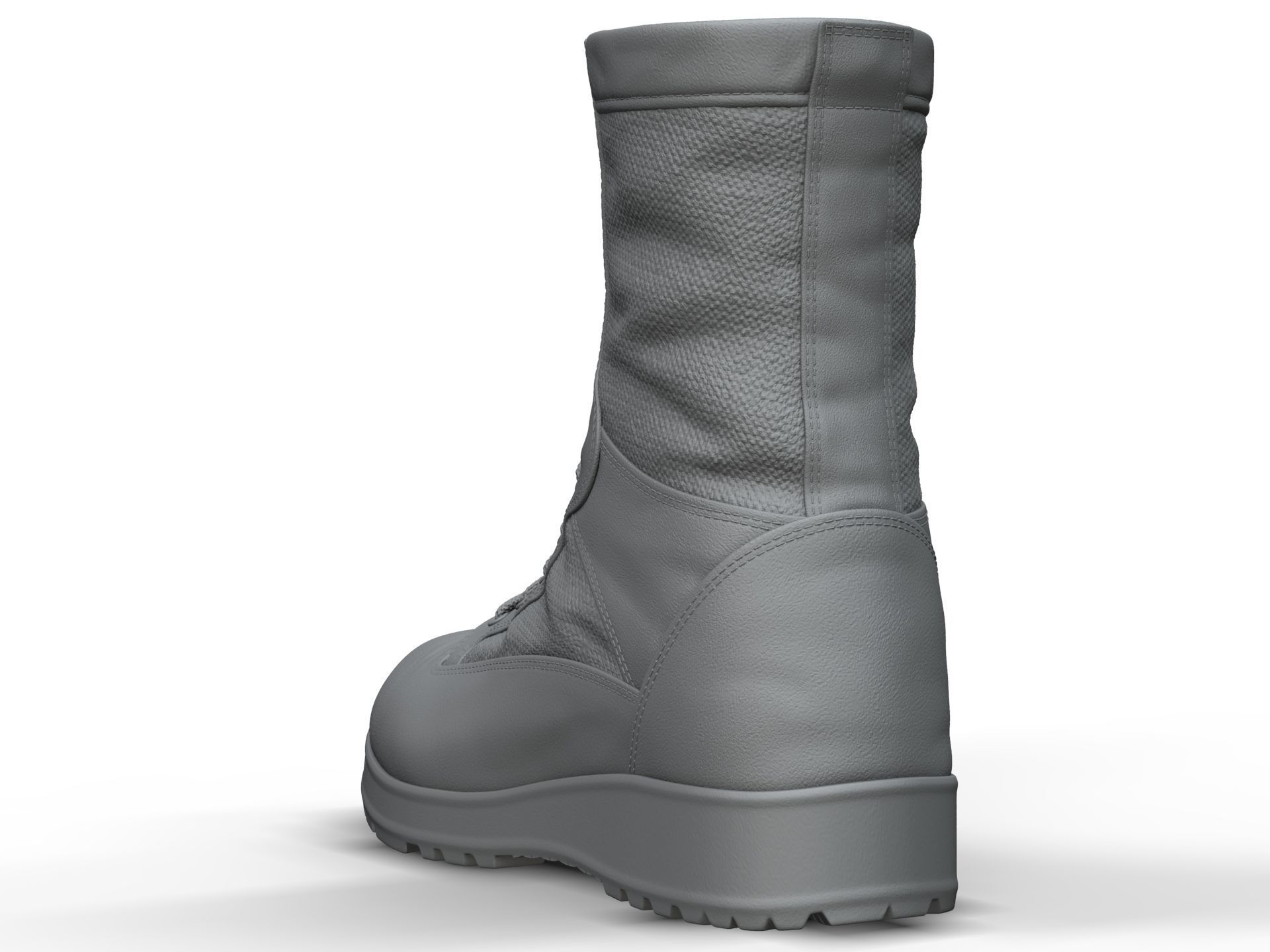 Army Boots - High Poly 3D model_5