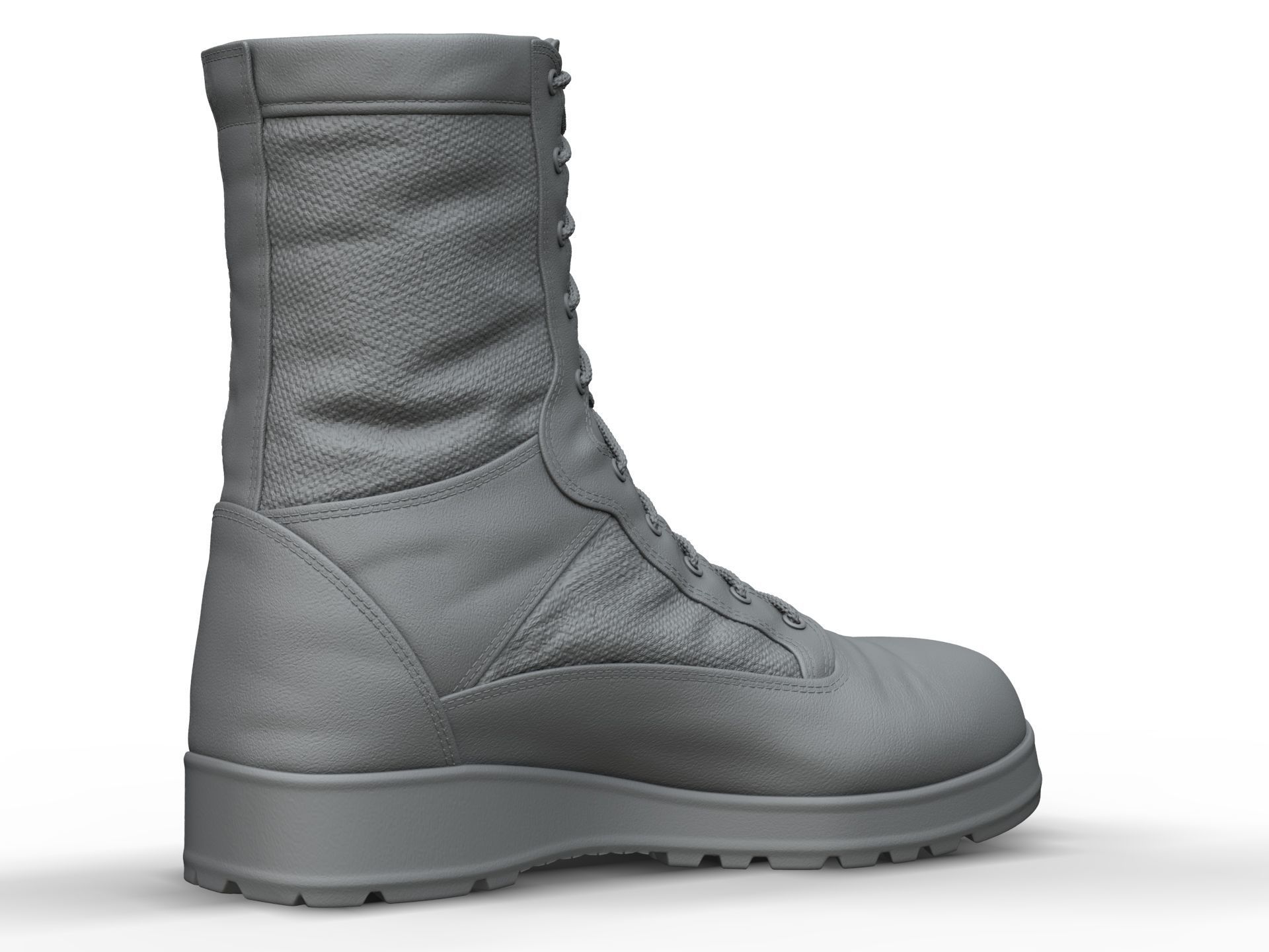Army Boots - High Poly 3D model_9