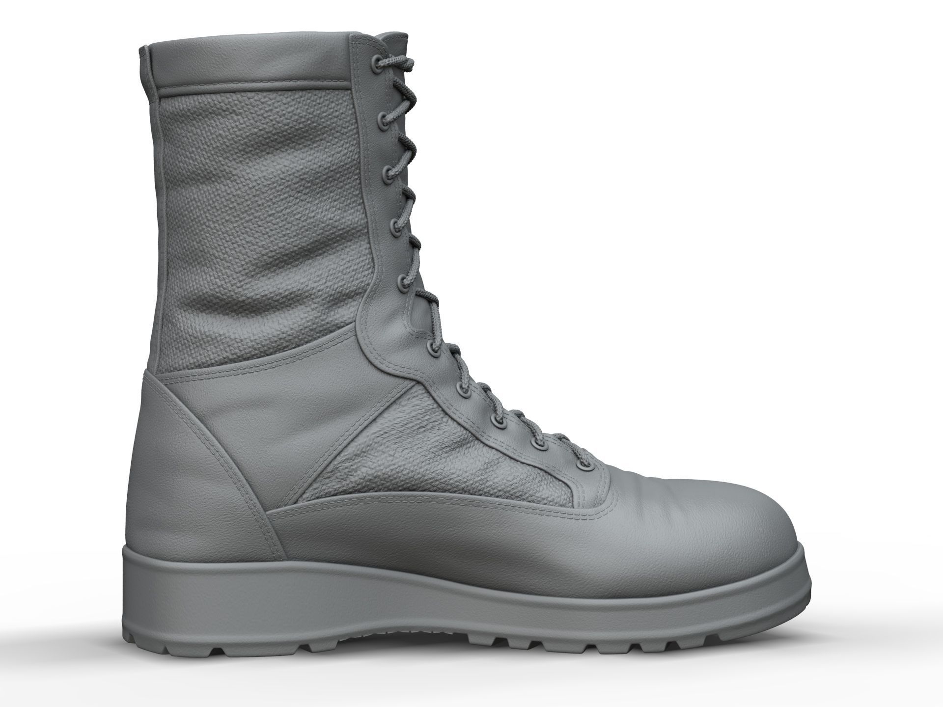 Army Boots - High Poly 3D model_10