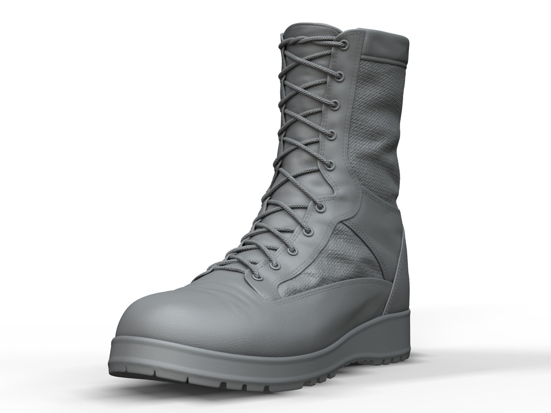 Army Boots - High Poly 3D model_16